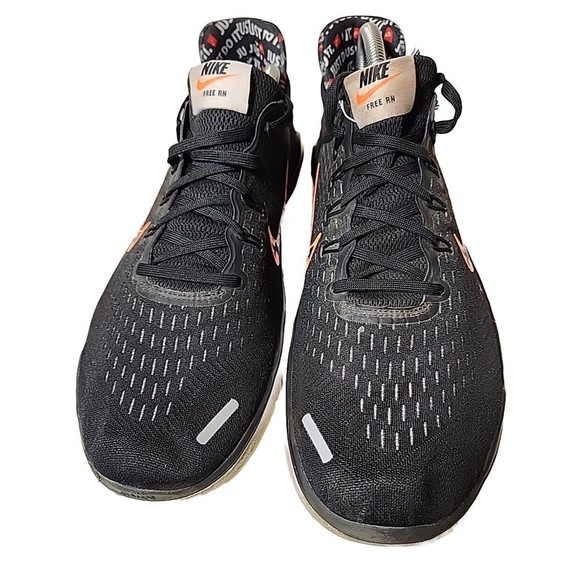 Nike Free Run Just Do It 2018 BLACK Fitness Workout Sneakers Shoes Mens‎ 11 - Picture 5 of 8